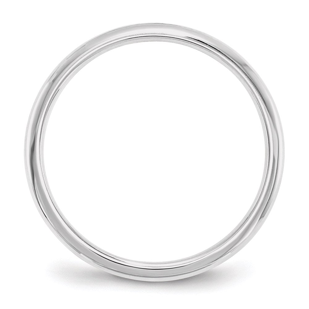 14k White Gold 2mm Standard Weight Comfort Fit Wedding Band Size 10