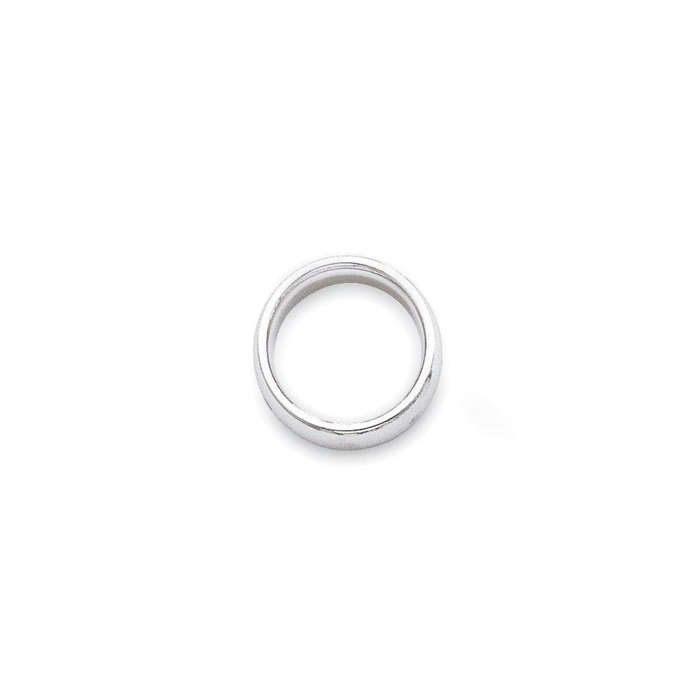 14k White Gold 3mm Standard Weight Comfort Fit Wedding Band Size 8