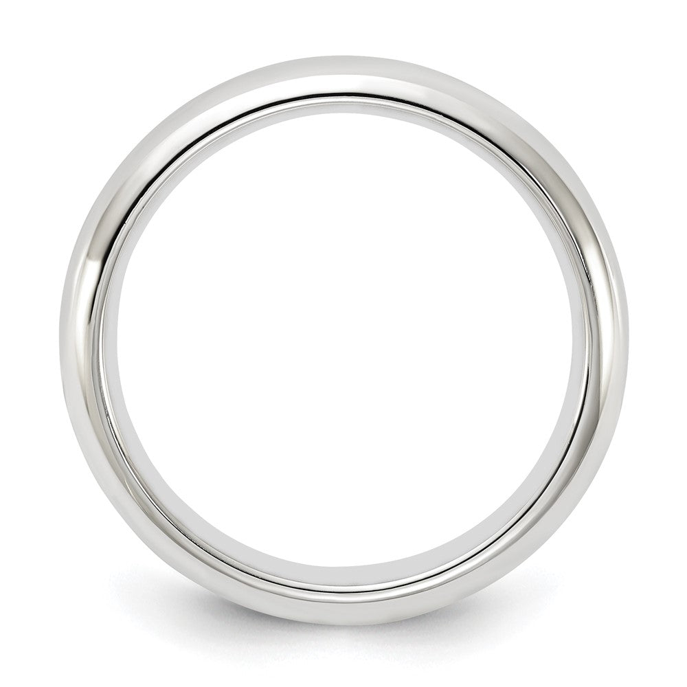 14k White Gold 4mm Standard Weight Comfort Fit Wedding Band Size 10