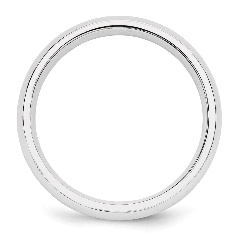 14k White Gold 5mm Standard Weight Comfort Fit Wedding Band Size 9.5