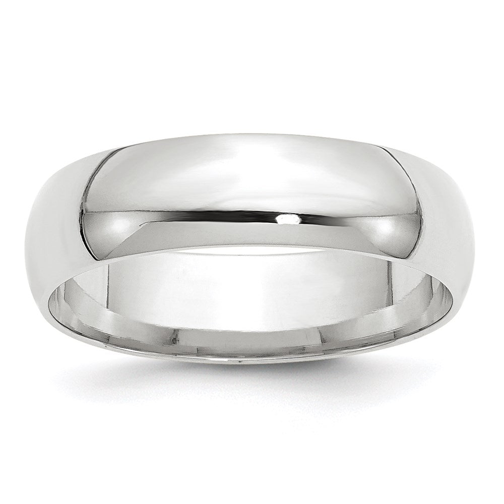 Solid;Polished;14K White gold;Engravable;Comfort fit;Lightweight;Machined