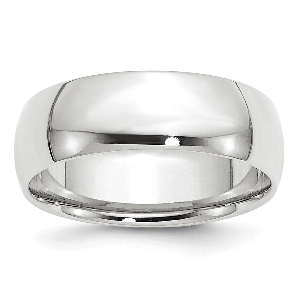 Solid;Polished;14K White gold;Engravable;Comfort fit;Lightweight;Machined