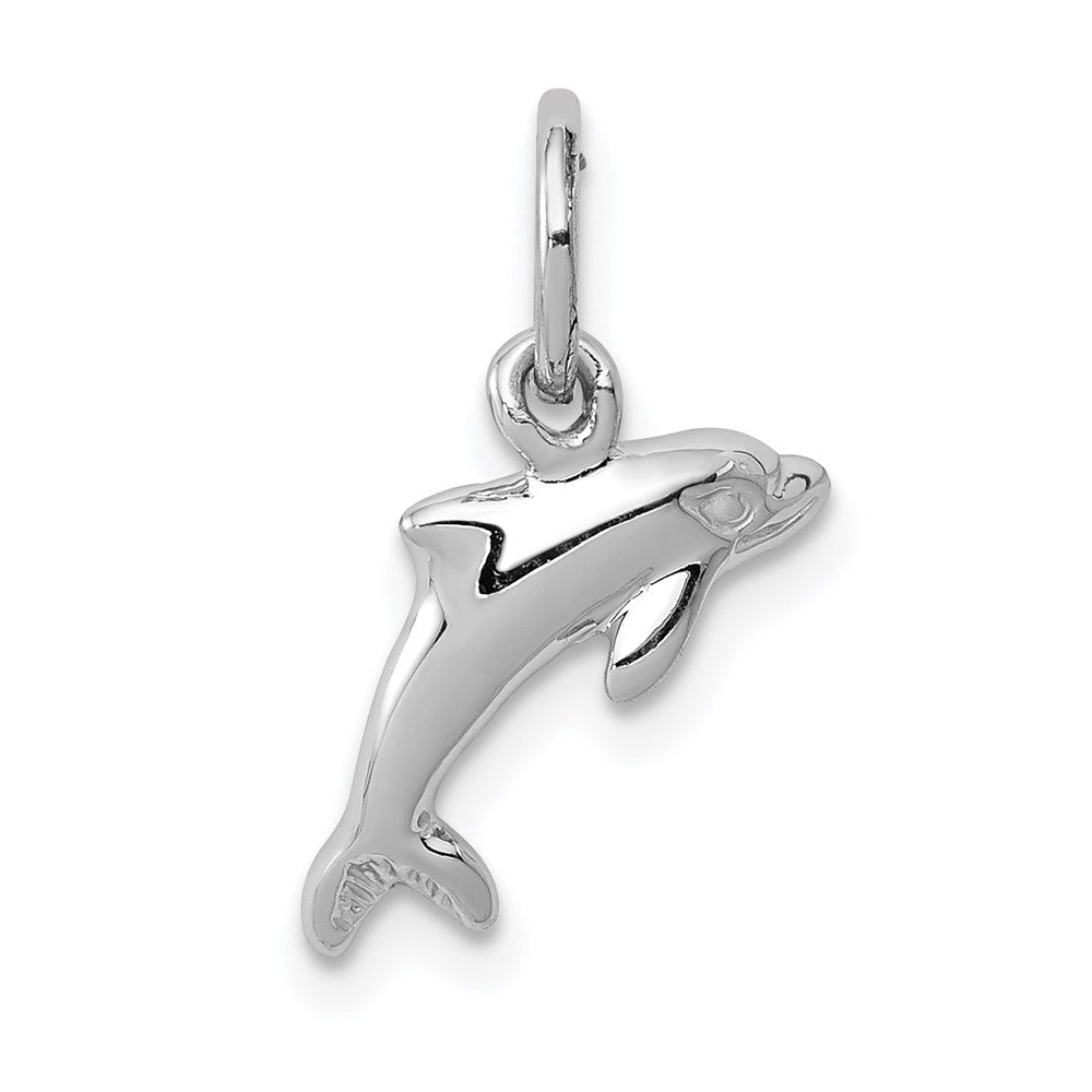Solid;Casted;Polished;14K White gold;Open back