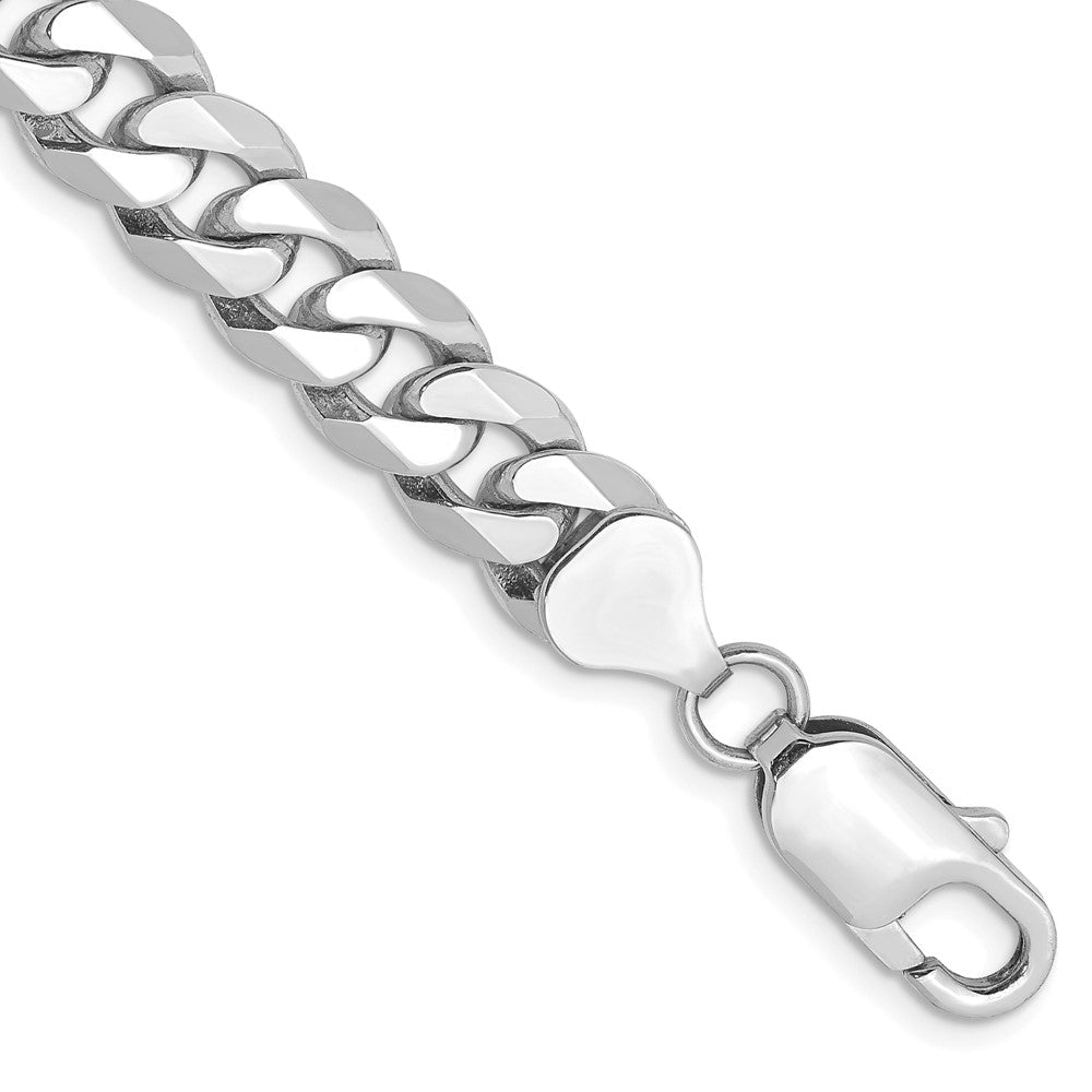 Solid;Polished;14K White gold;Lobster