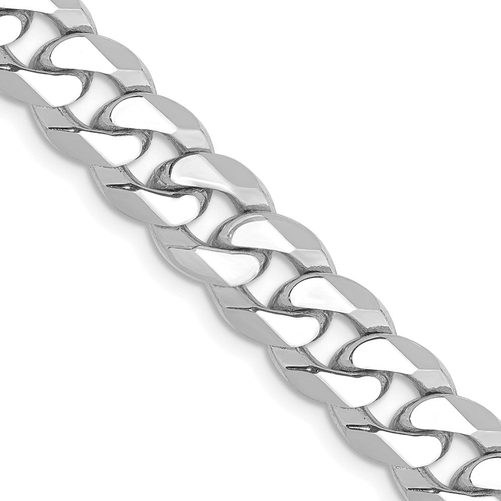 Solid;Polished;14K White gold;Lobster