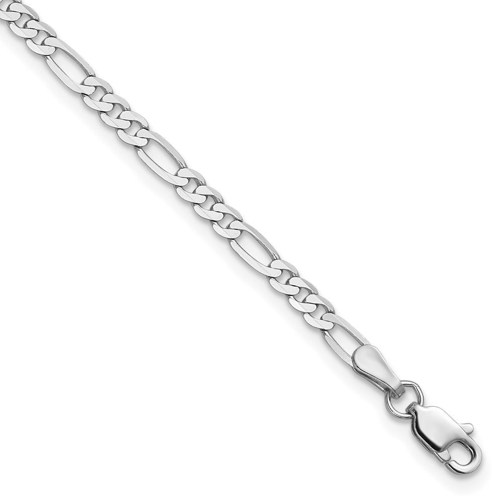 Solid;Polished;14K White gold;Lobster
