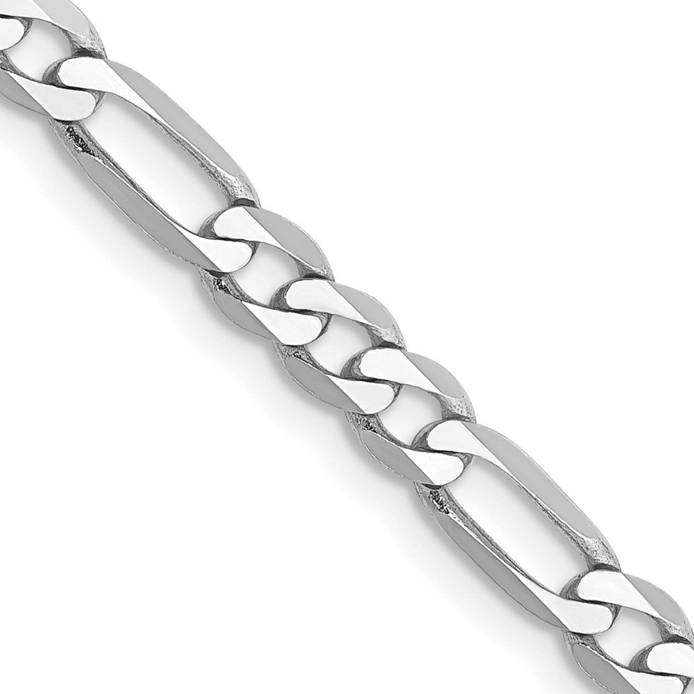 Solid;Polished;14K White gold;Lobster;Flat