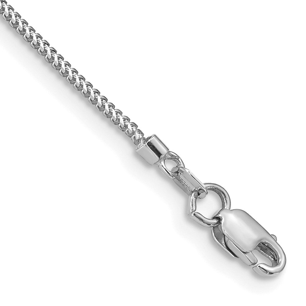 Solid;Polished;14K White gold;Lobster