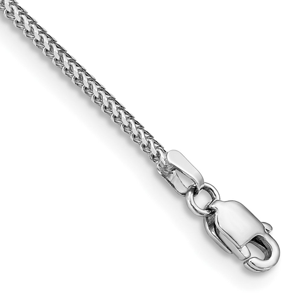 Solid;Polished;14K White gold;Lobster