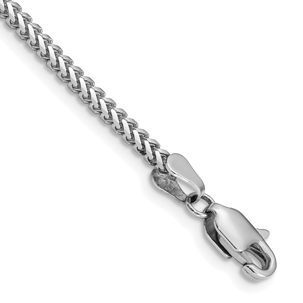 Solid;Polished;14K White gold;Lobster
