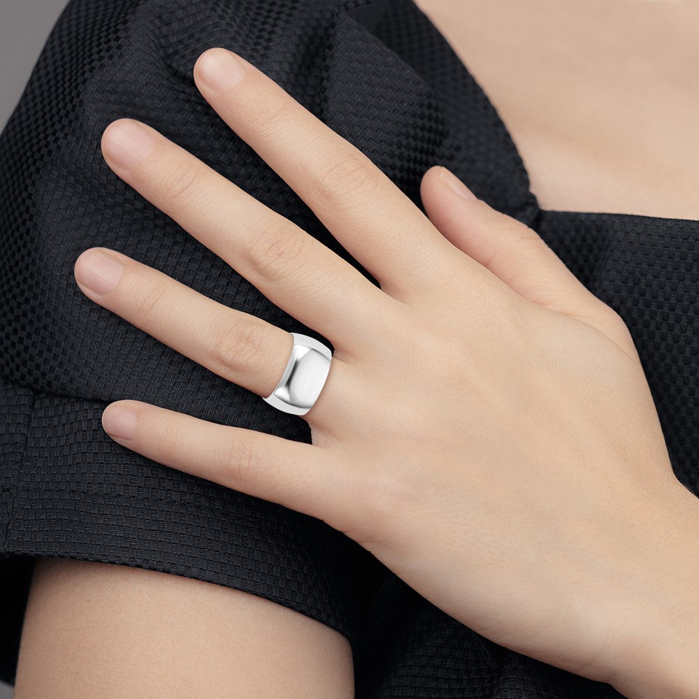 14KW 11mm Half Round Band Size 8
