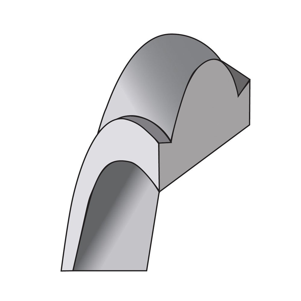 14KW 7mm Half Round with Edge Band Size 6