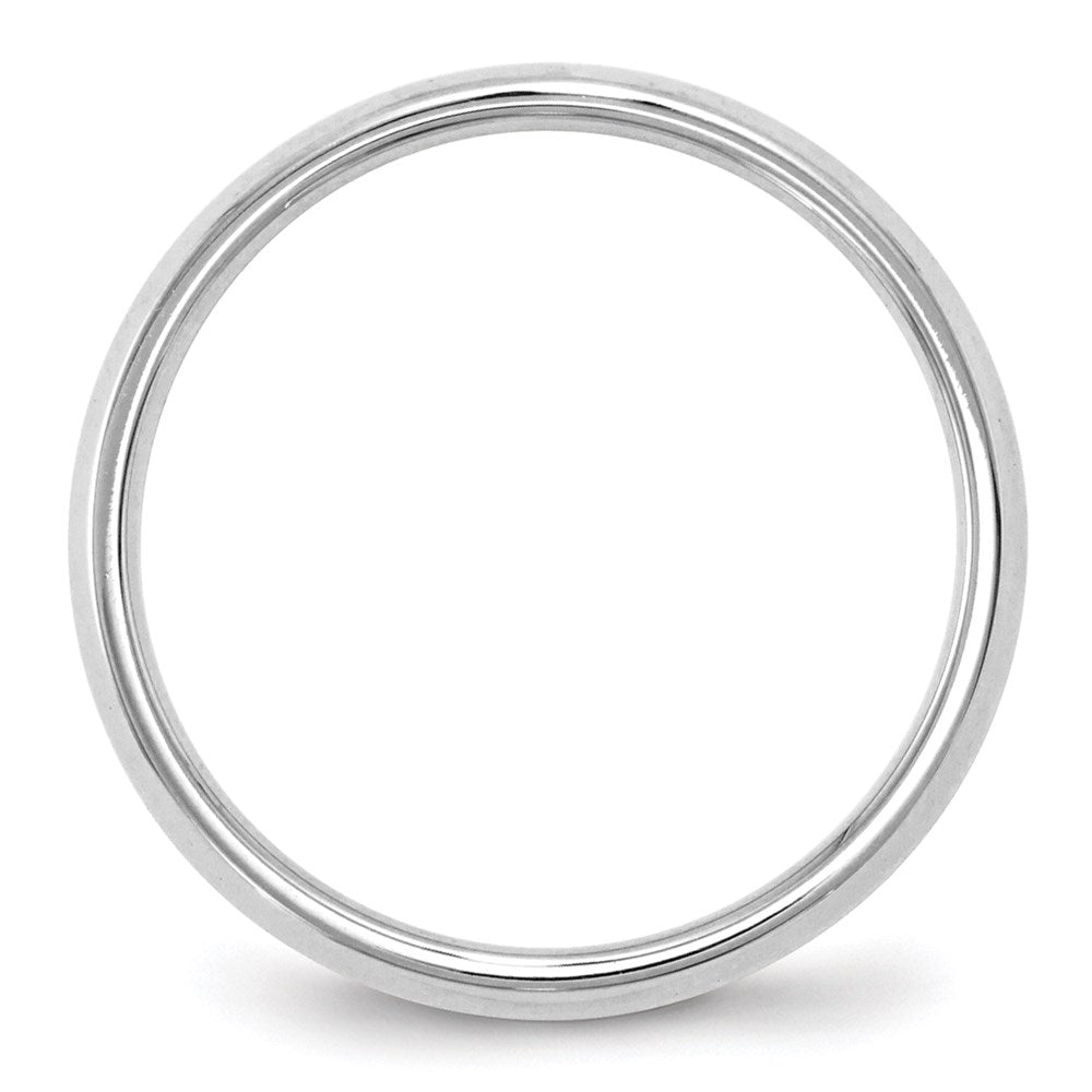 14k White Gold 2.5mm Knife Edge Comfort Fit Wedding Band Size 4.5