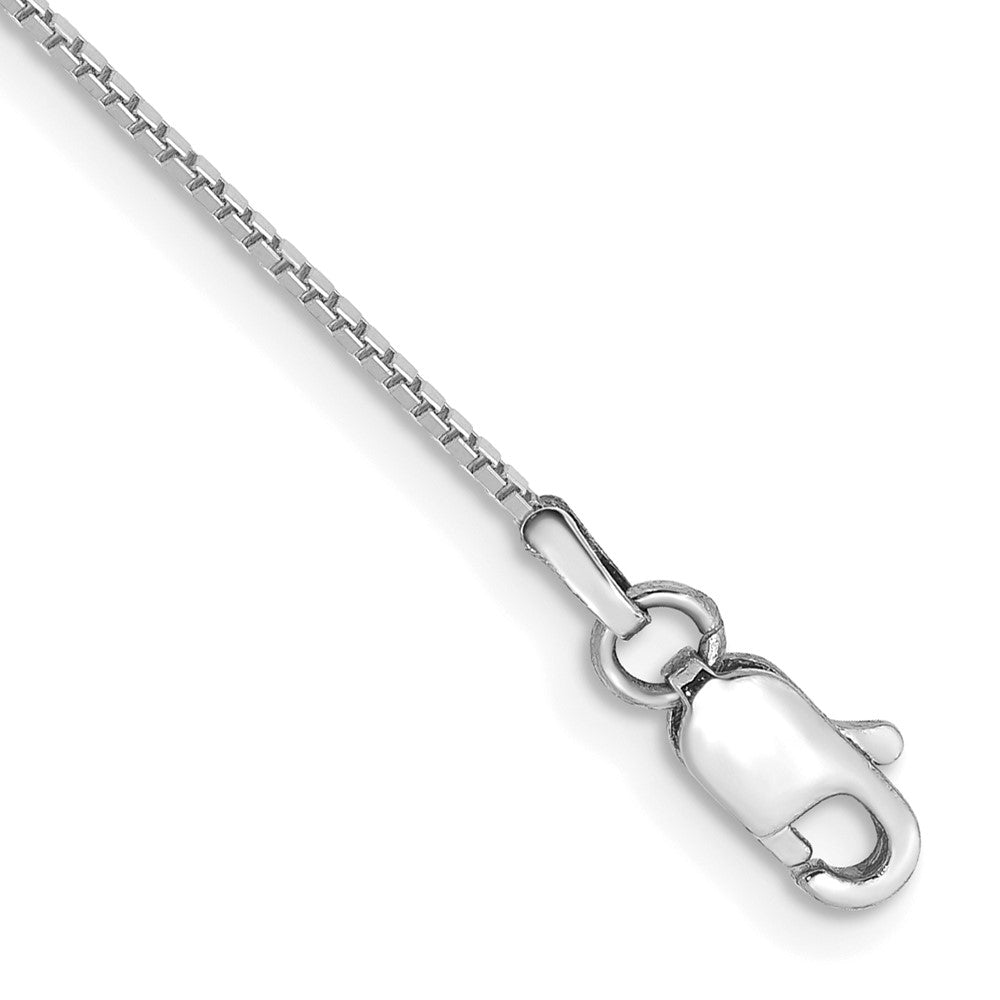 Solid;Polished;14K White gold;Lobster