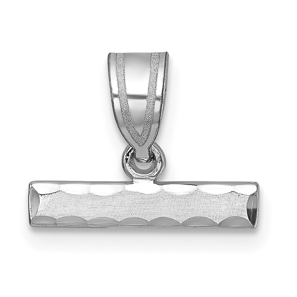 Solid;Casted;Diamond-cut;Satin;14K White gold