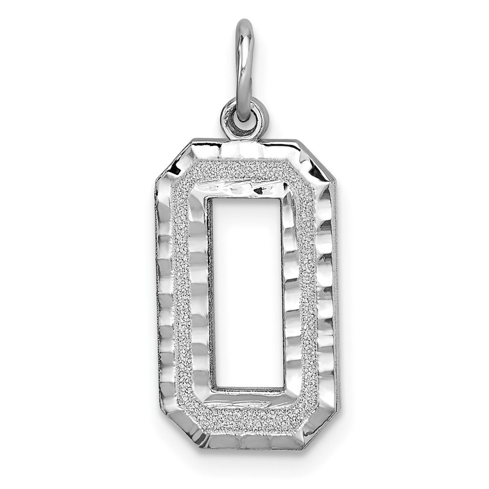 Solid;Casted;Diamond-cut;Satin;14K White gold