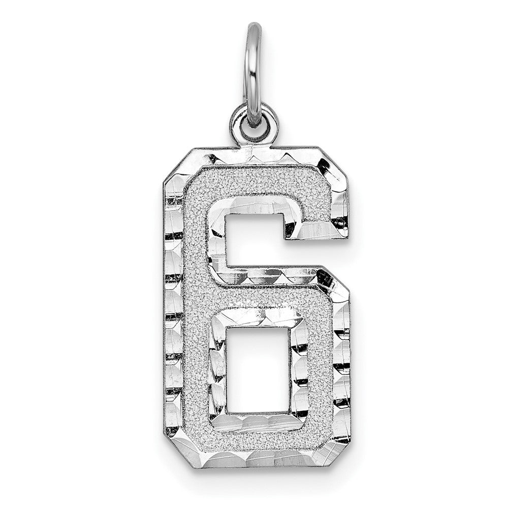 Solid;Casted;Diamond-cut;Satin;14K White gold