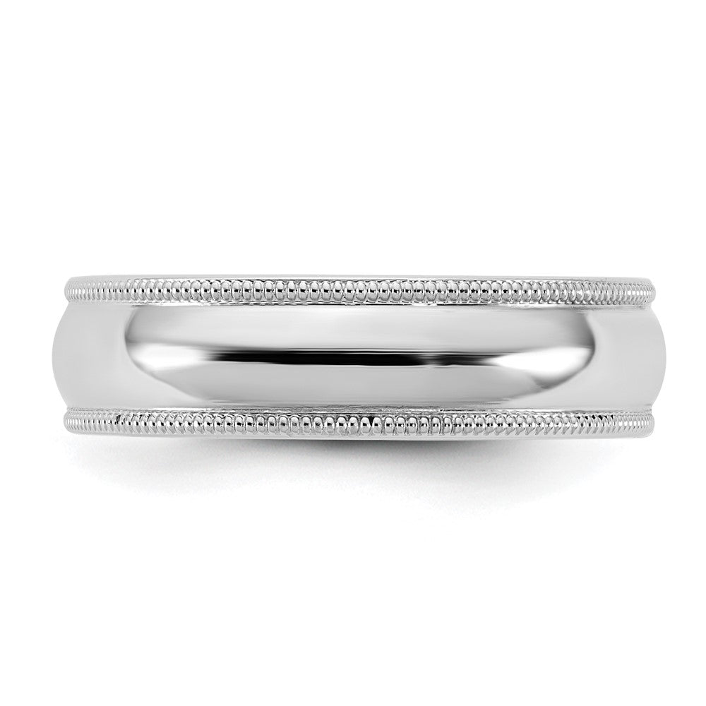 14KW 5.5mm Milgrain Comfort Fit Band Size 7