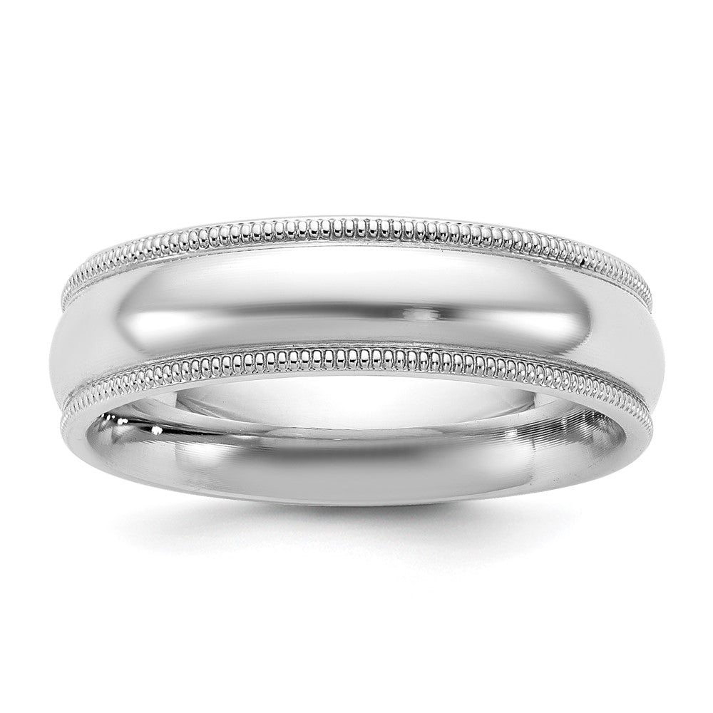 14KW 5.5mm Milgrain Comfort Fit Band Size 8