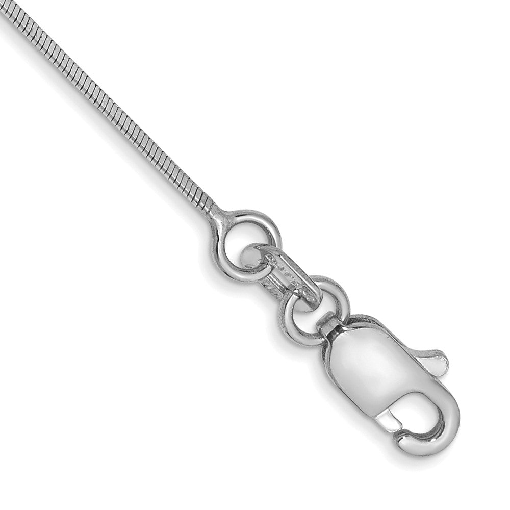 Solid;Diamond-cut;14K White gold;Lobster;Special lengths avail.
