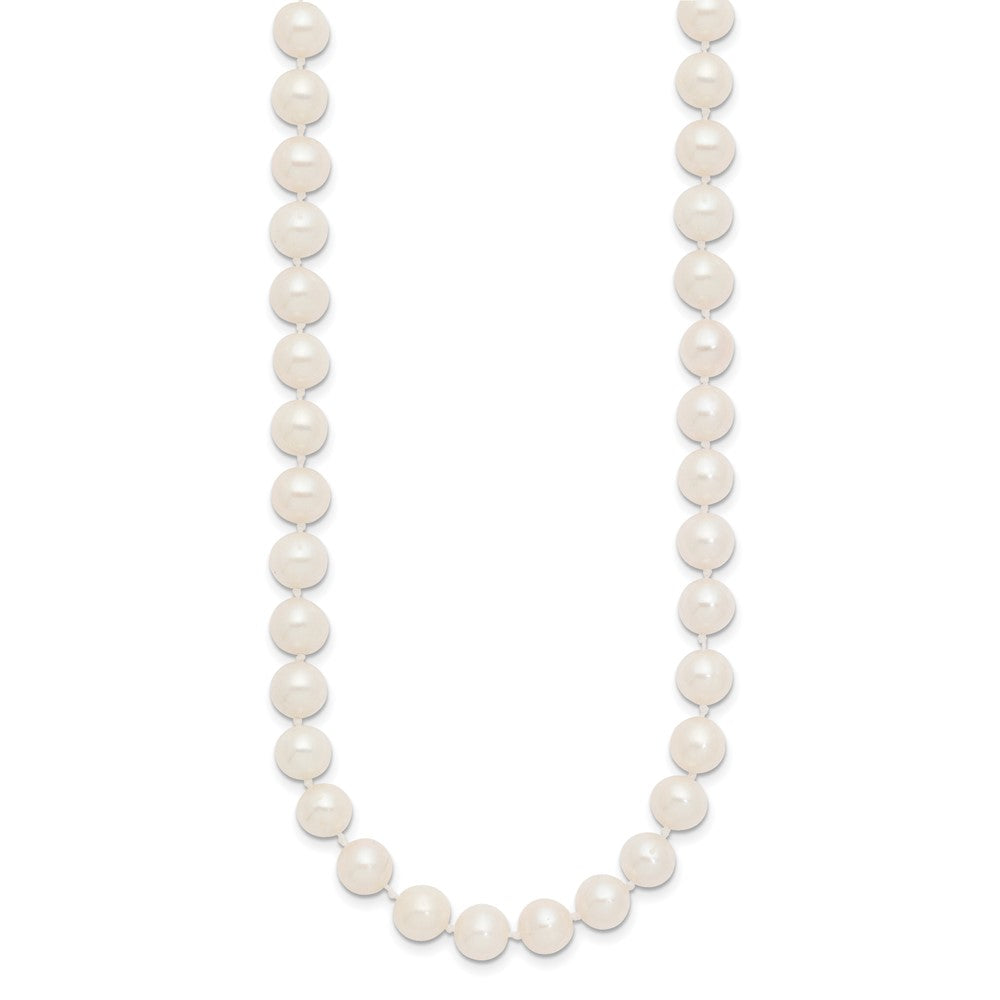 14k 7-8mm White Near-Round Freshwater Cultured Pearl 16 inch Necklace