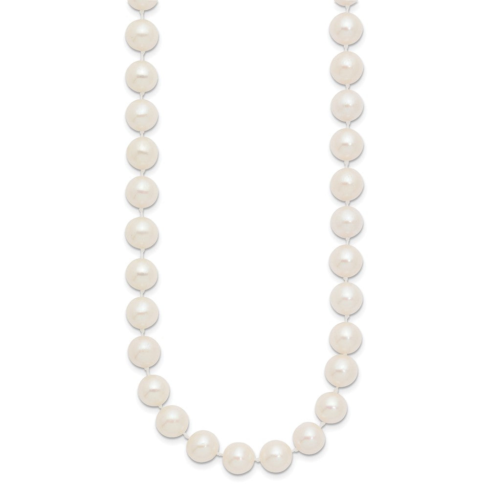 14k 8-9mm White Near-Round Freshwater Cultured Pearl 16 inch Necklace