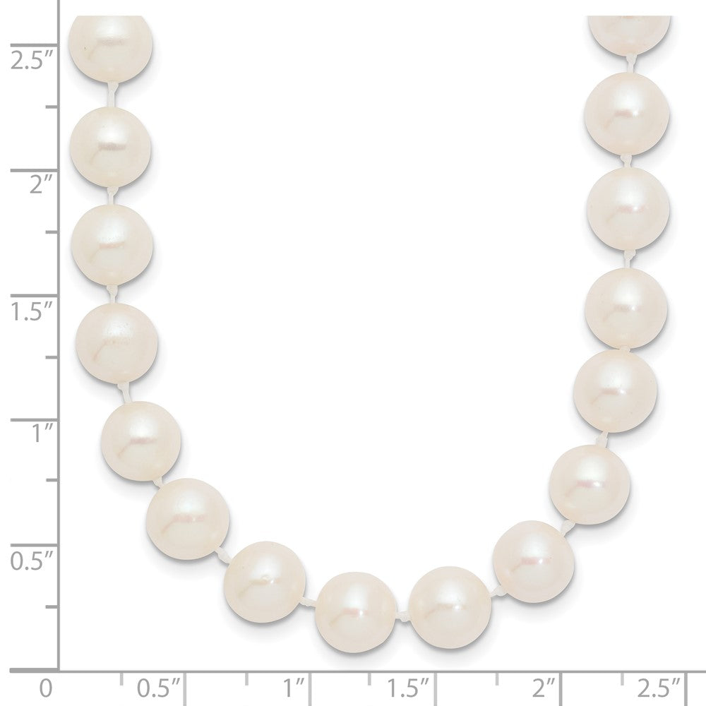 14k 8-9mm White Near-Round Freshwater Cultured Pearl 20 inch Necklace