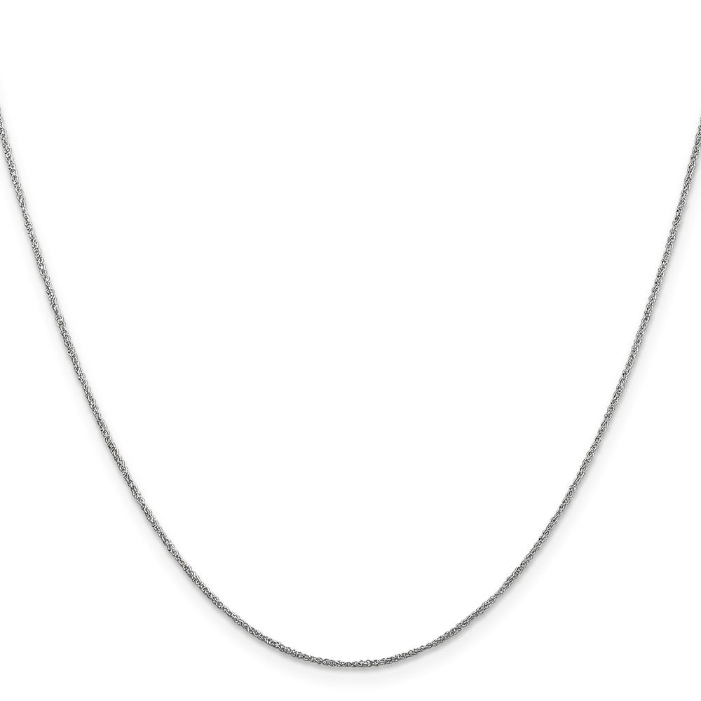 14K  White Gold 20 inch .70mm Ropa with Spring Ring Clasp Chain