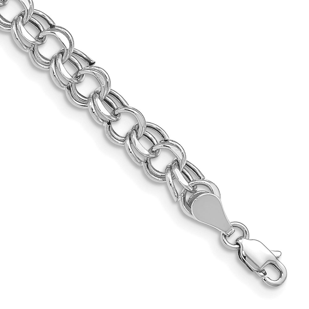 Diamond-cut;14K White gold;Hollow;Lobster