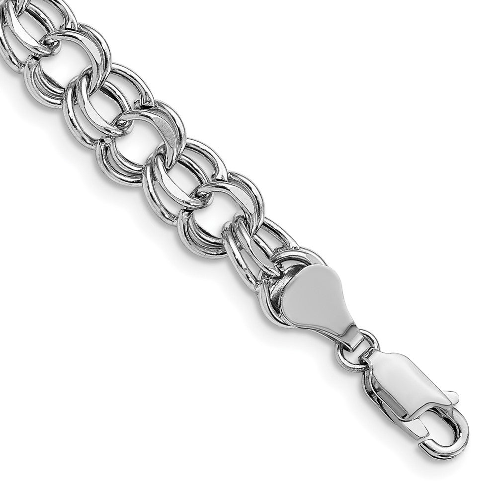 Diamond-cut;14K White gold;Hollow;Lobster