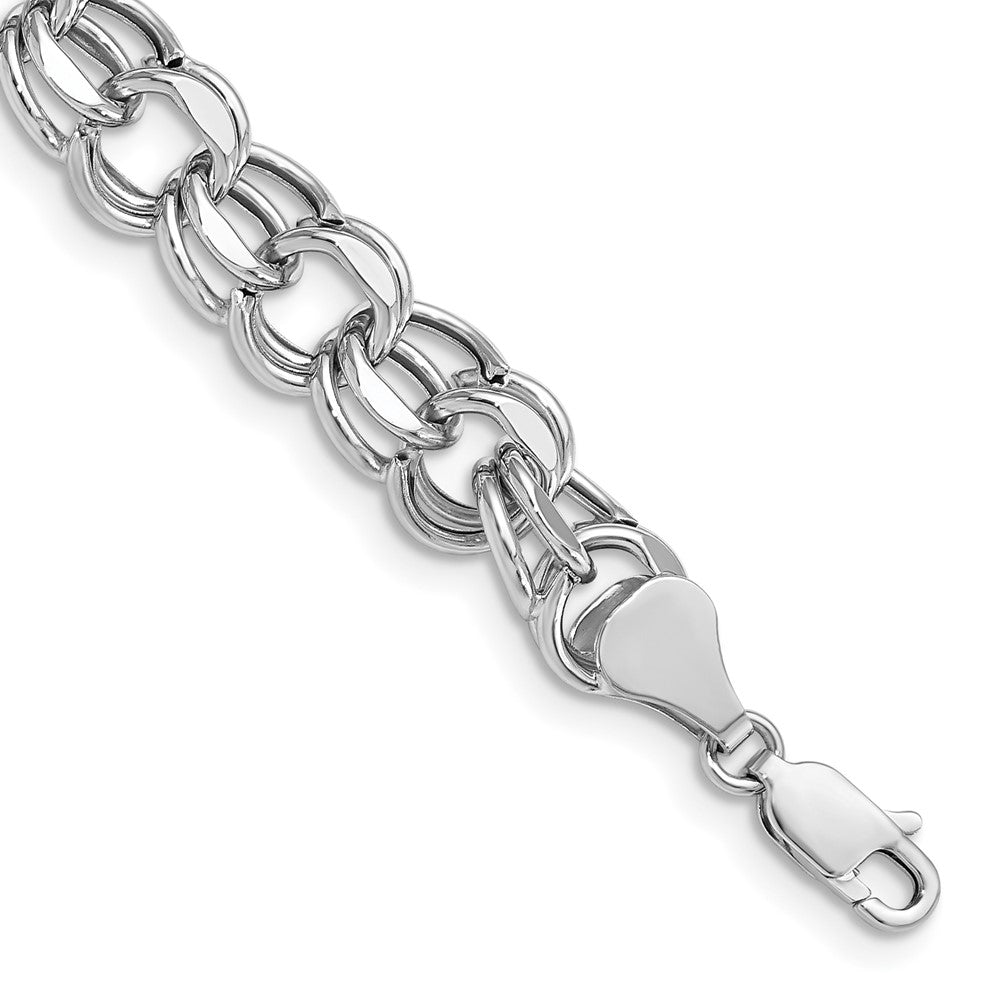 Diamond-cut;14K White gold;Hollow;Lobster