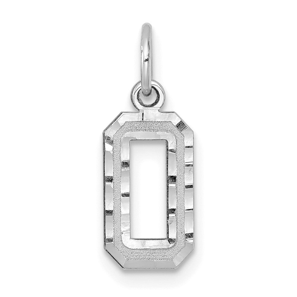 Solid;Casted;Diamond-cut;Satin;14K White gold