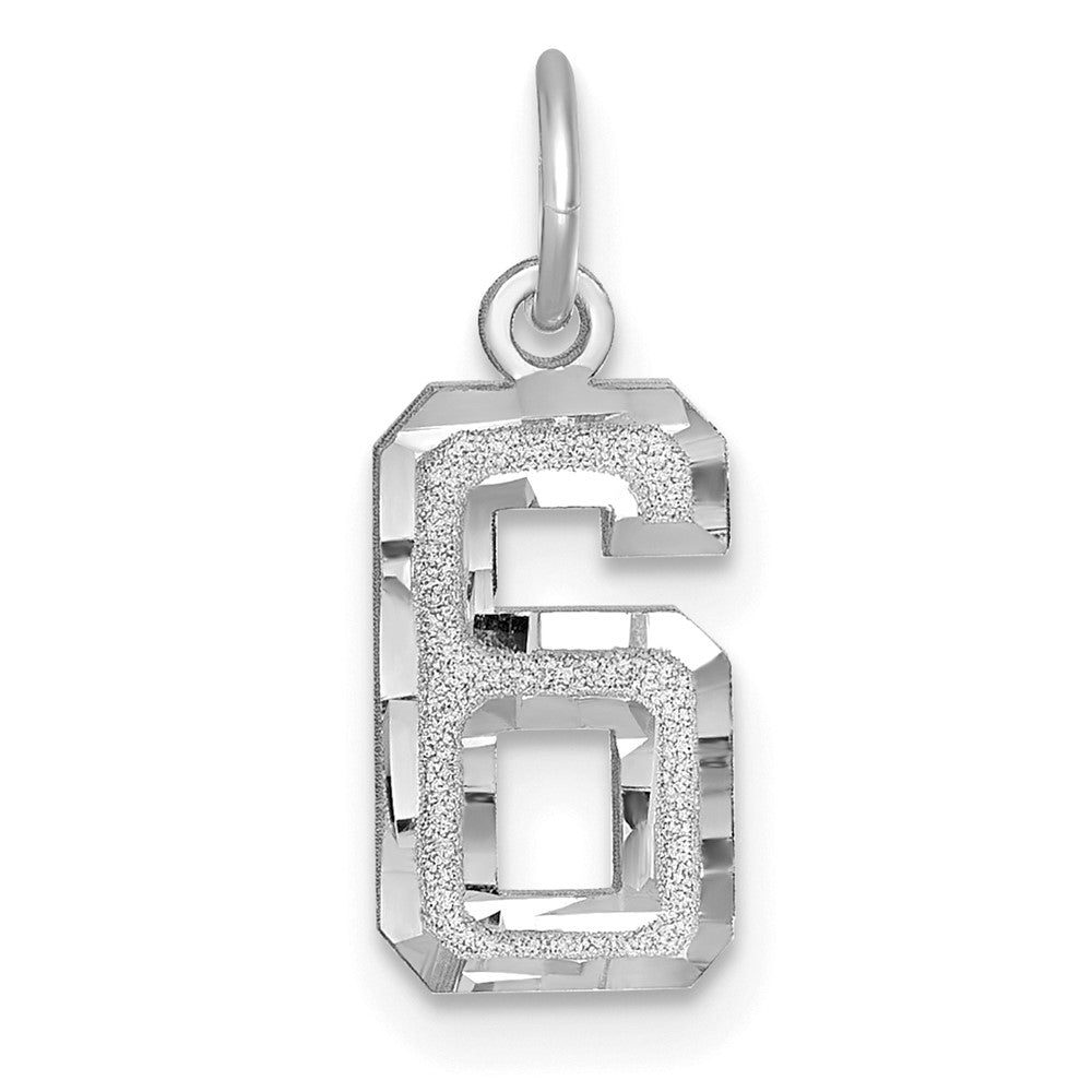 Solid;Casted;Diamond-cut;Satin;14K White gold