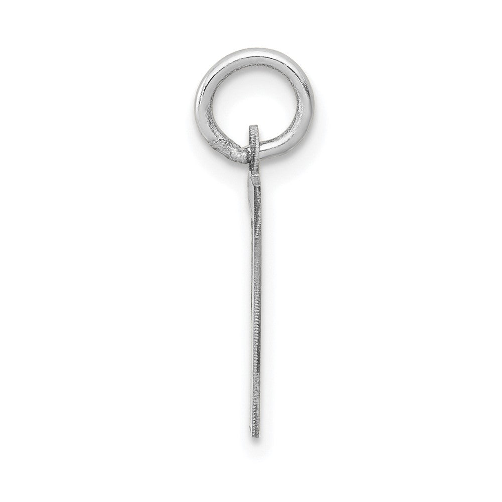 14kw Small Satin Number 7 Charm