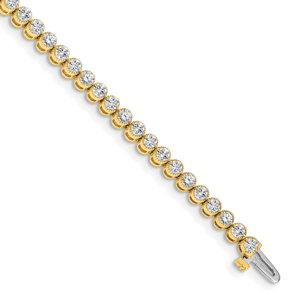 Casted;Polished;14k Yellow gold;Safety bar;Avail. in 10k yellow gold;Avail. in 18k yellow gold;Avail. in 14k white gold;Avail. in platinum;Special lengths avail.;Bezel;Box catch;Avail. in 10k white gold