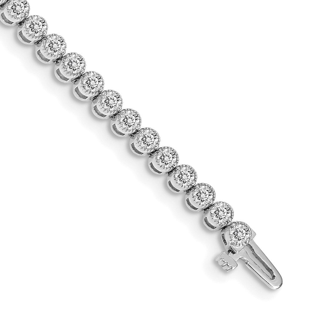 Casted;Polished;14K White gold;Safety bar;Avail. in 10k yellow gold;Avail. in 18k yellow gold;Avail. in 14k yellow gold;Avail. in platinum;Special lengths avail.;Bezel;Box catch;Avail. in 10k white gold