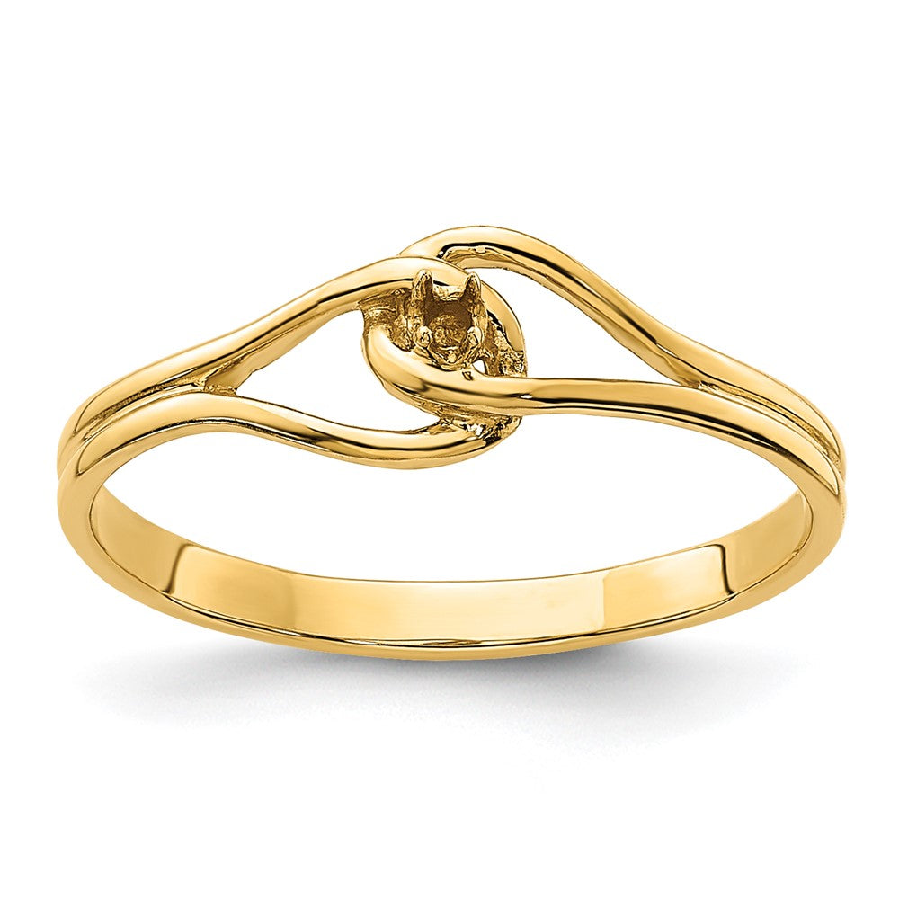 Casted;Polished;14k Yellow gold;Avail. in 14k white gold