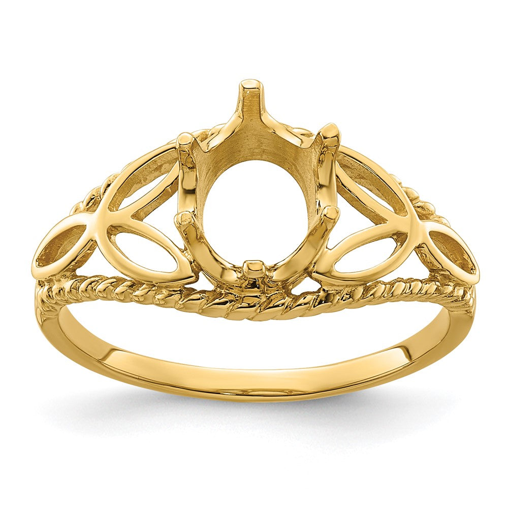 Casted;Polished;14k Yellow gold;In-house sizing;Avail. in 14k white gold