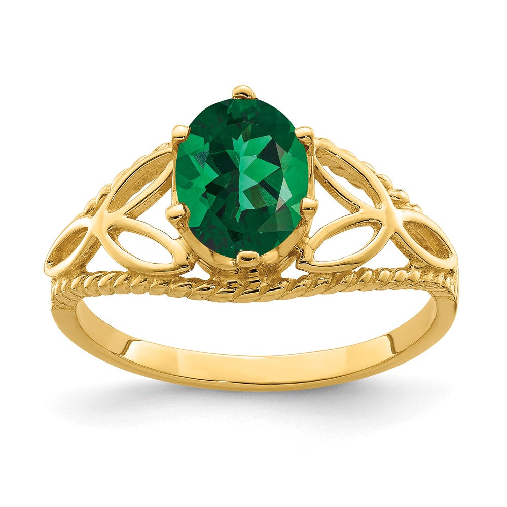 Casted;Polished;14k Yellow gold;Created;In-house sizing;Diamond;Avail. in 14k white gold;Prong set;Mount St. Helen's
