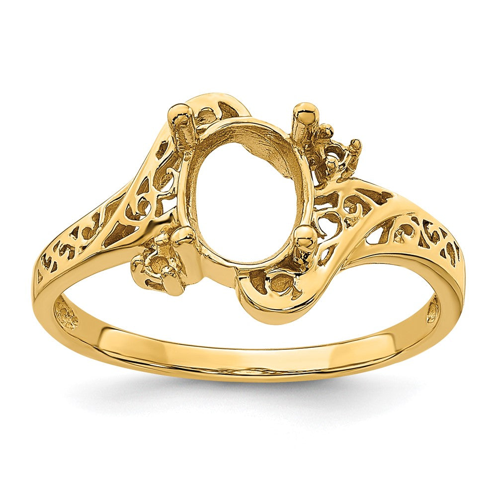Casted;Polished;14k Yellow gold;In-house sizing;Avail. in 14k white gold