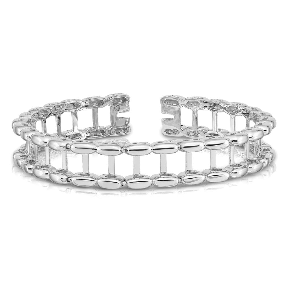 14k White Gold Tennis Jacket Blank (Per Inch)