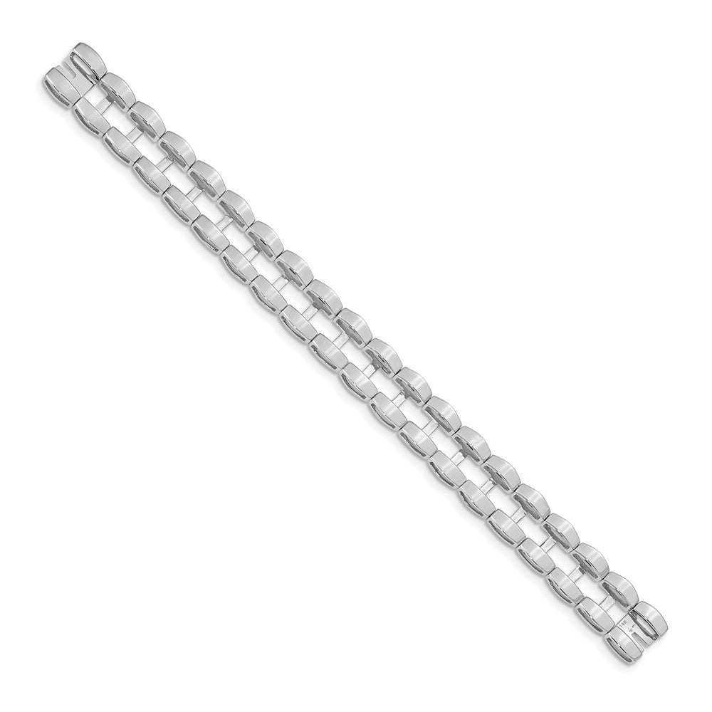 14k White Gold Tennis Jacket Blank (Per Inch)