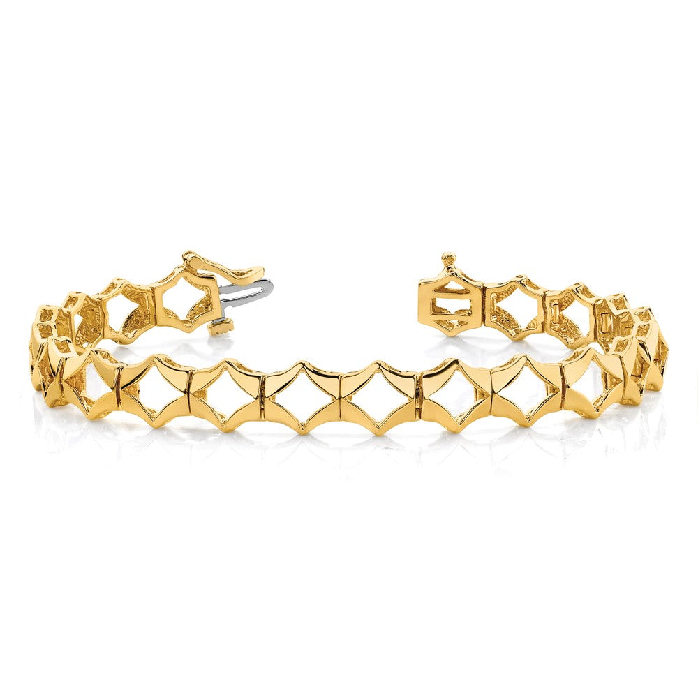 14k Holds 19 Stones up to 3.25mm Add-a-Diamond 7 inch Tennis Bracelet