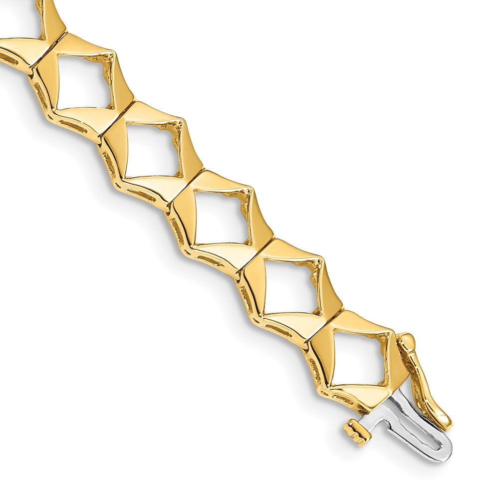 Casted;Polished;14k Yellow gold;Avail. in 10k yellow gold;Avail. in 18k yellow gold;Avail. in platinum;Special lengths avail.;Box catch;Avail. in 10k white gold;Avail. in 18k white gold