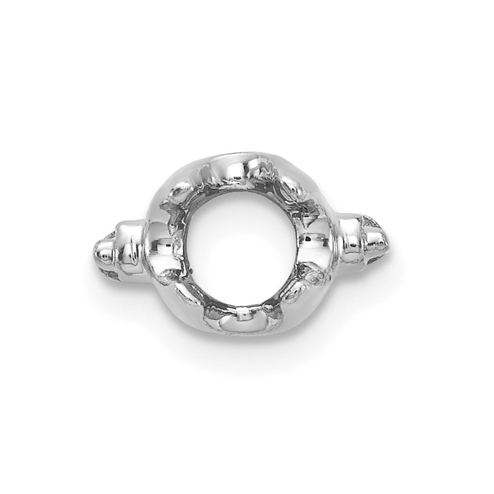 Die struck;14K White gold;Avail. in 14k yellow gold