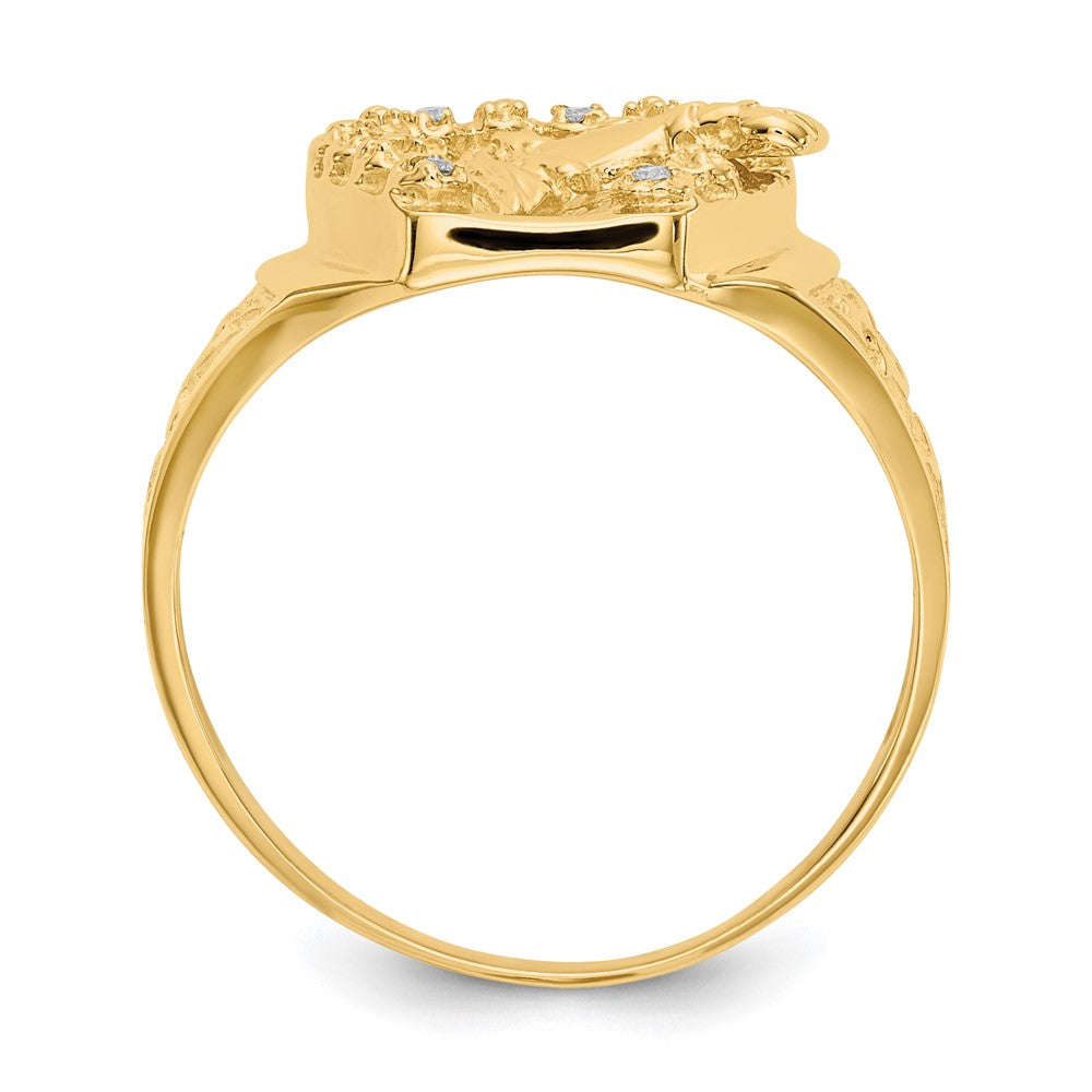 14k AA Diamond men's ring