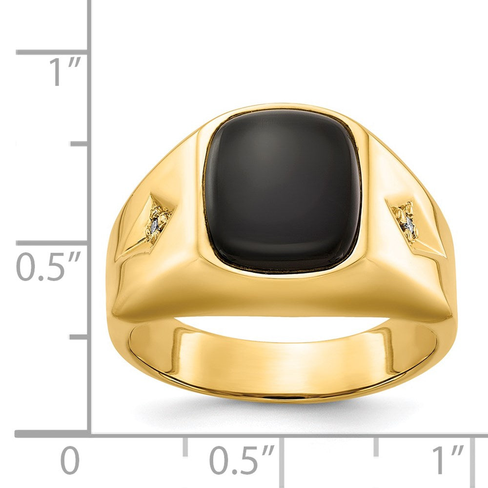 14k AA Diamond Men's Ring