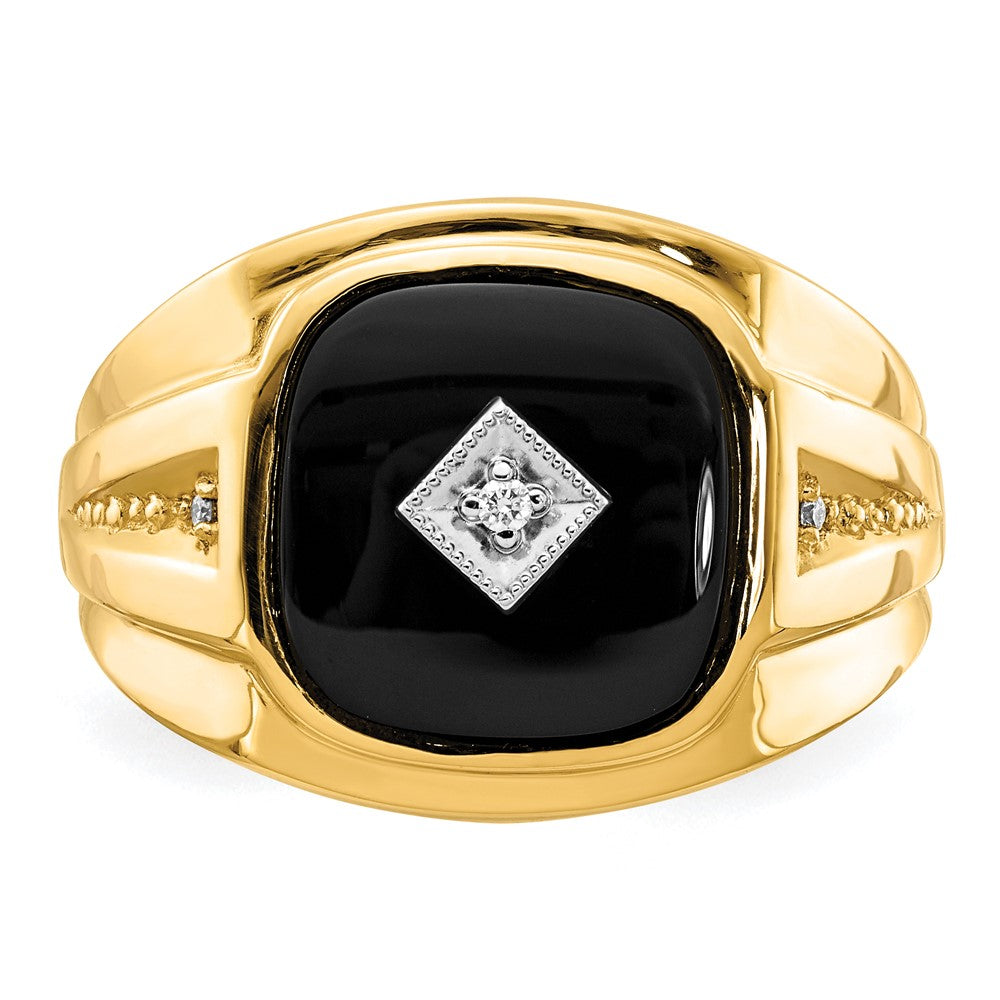 14k A Diamond men's ring