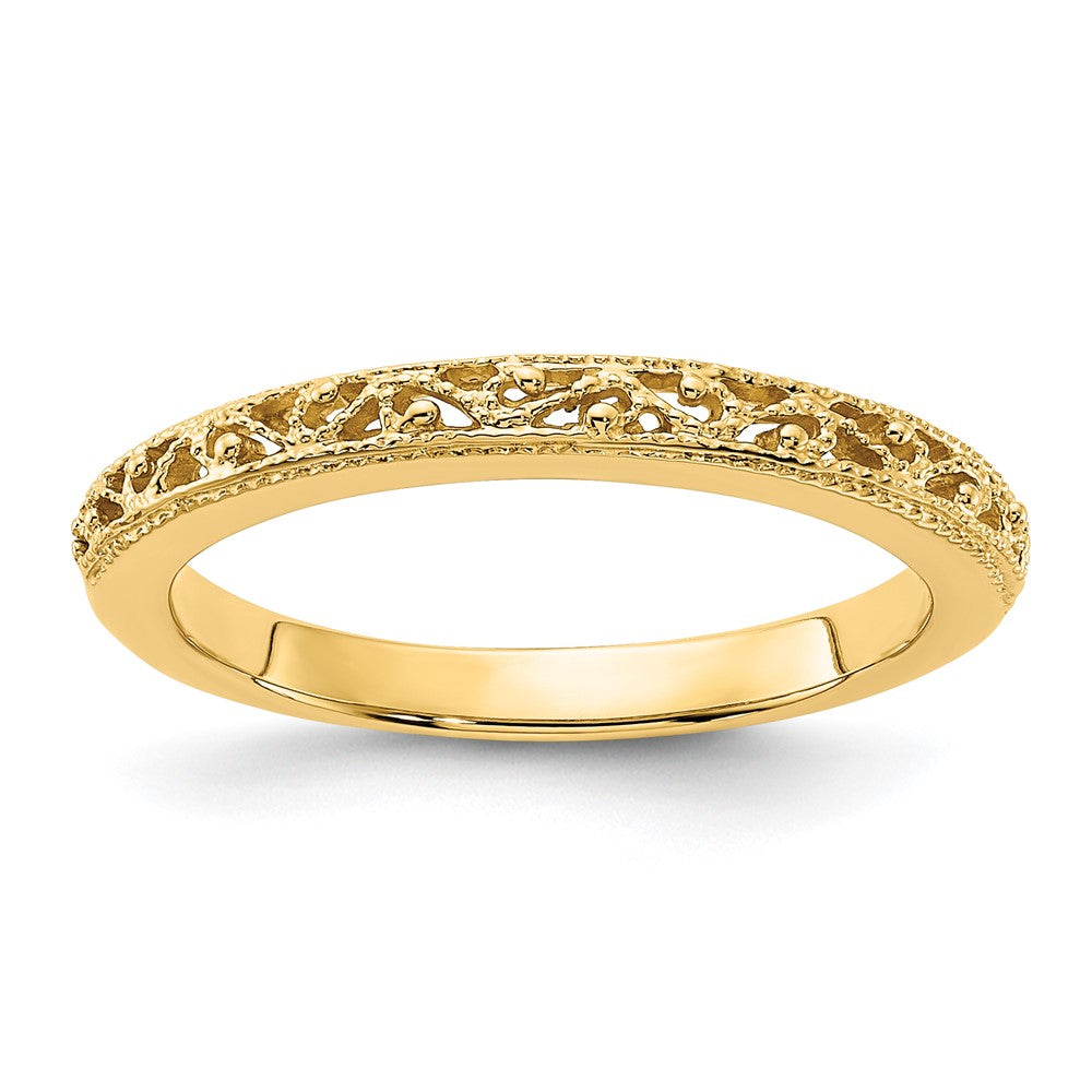 Casted;14k Yellow gold;Engravable;Avail. in 10k yellow gold;Avail. in 18k yellow gold;Avail. in 14k white gold;Avail. in platinum;Avail. in 18k white gold