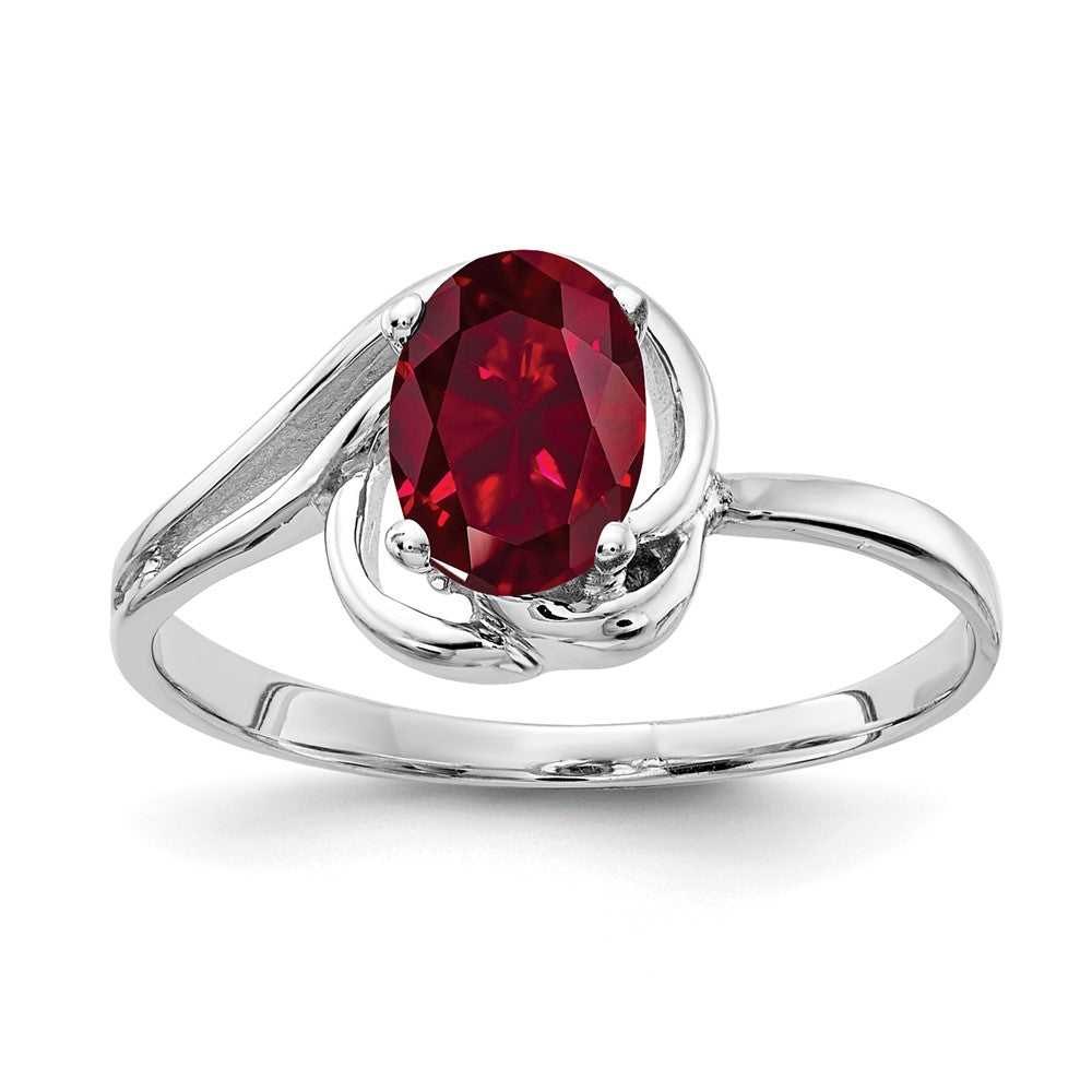 Casted;Polished;14K White gold;Created;Ruby;Avail. in 10k yellow gold;Avail. in 18k yellow gold;Avail. in 14k yellow gold;Avail. in platinum;Avail. in 18k white gold;Blank Mounting